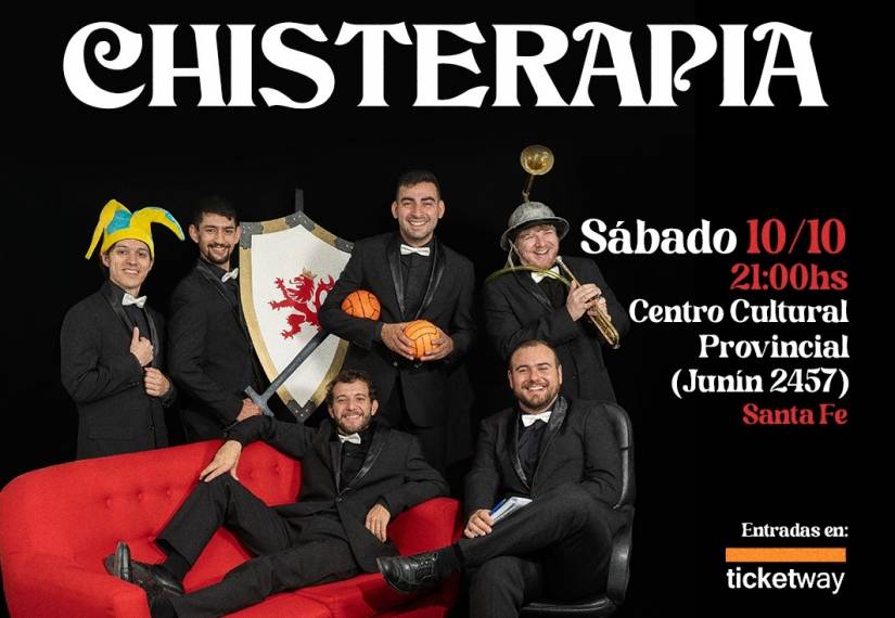 Humorúsica llega a Santa Fe con “Chisterapia”