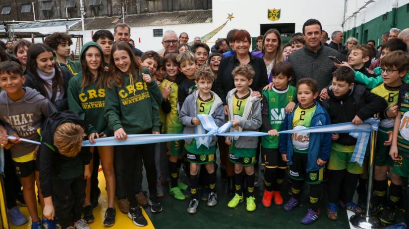 Plan Incluir: se inauguró un playón deportivo en el Club de Regatas de Santa Fe