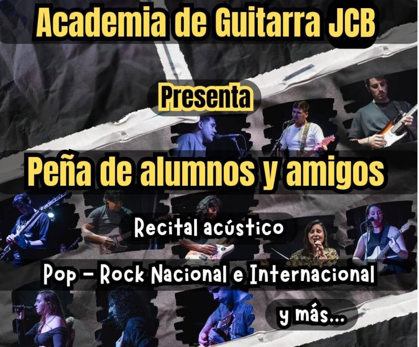 ACADEMIA DE GUITARRA JCB  Presenta: Peña de alumnos y amigos.