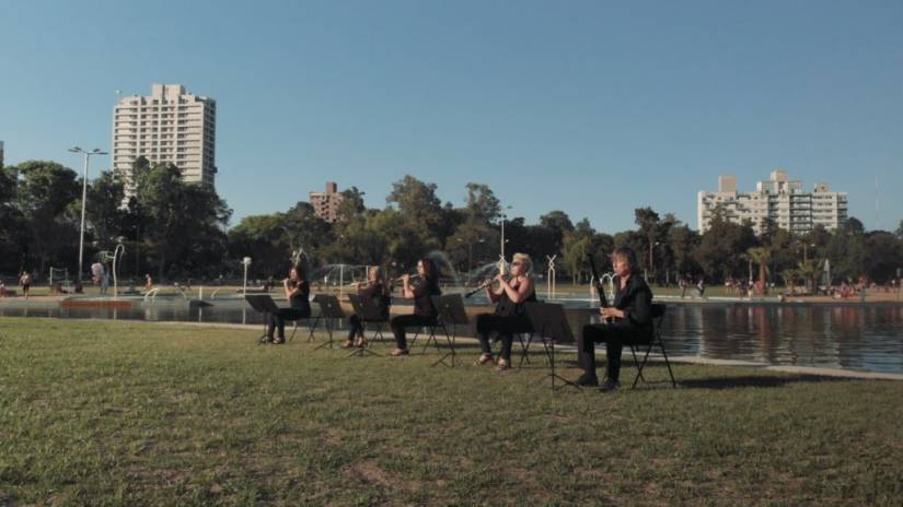 La Banda Sinfónica y el Coro, en una producción bien santafesina