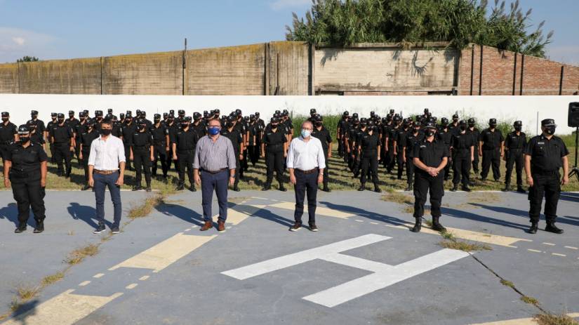 La Provincia incorporó 100 nuevos agentes de Policía a la Unidad Rregional I